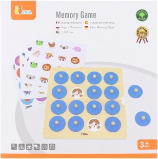 VIGA fa memóriajáték képekkel – Montessori, 10 kártya