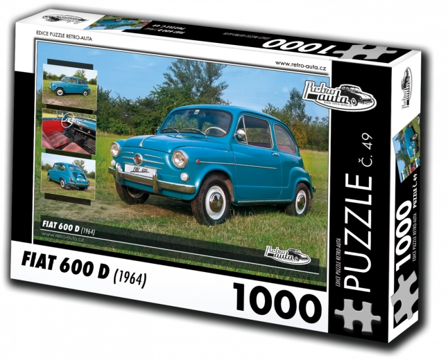 RETRO-AUTA puzzle Fiat 600 D (1964) 1000 darab