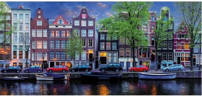 Panorámás puzzle Amszterdam 636 darabos