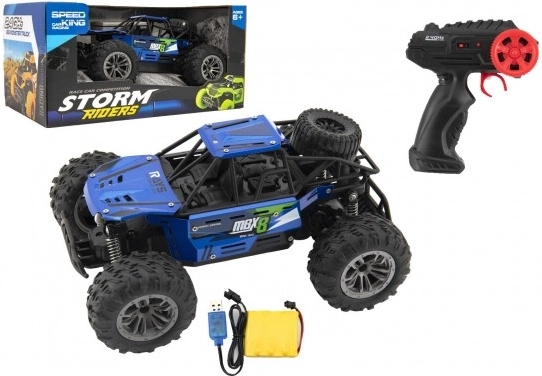 Távirányítós terepjáró buggy kék színben