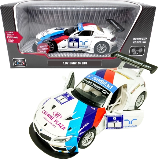 Fém modell 1:32 BMW Z4 GT3 – fehér kivitel