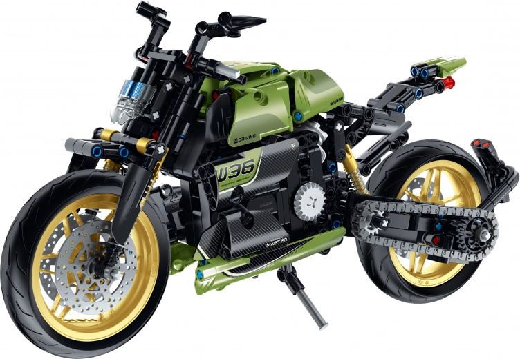 iM.Master motorkerékpár-építőkészlet mozgó lánccal és lengéscsillapítókkal