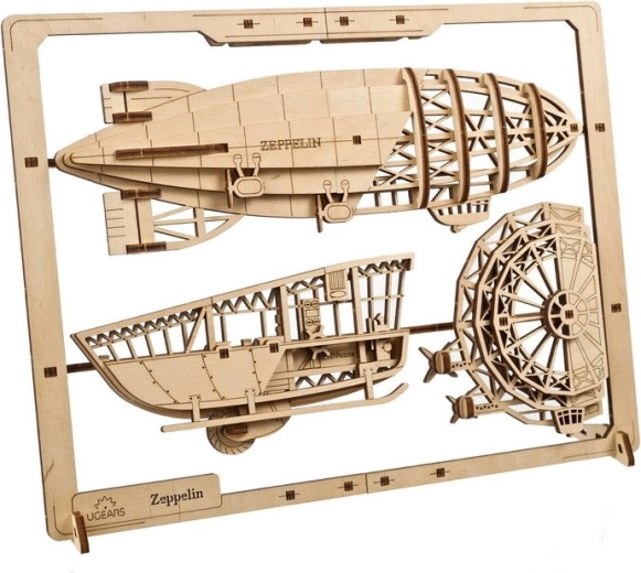 Realista léghajómodell 2,5D hatással
