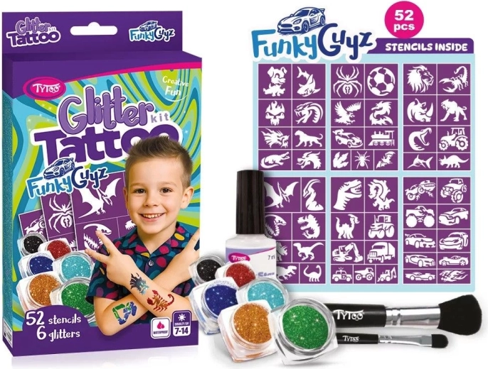 FunkyGuyz csillámtetoválás szett