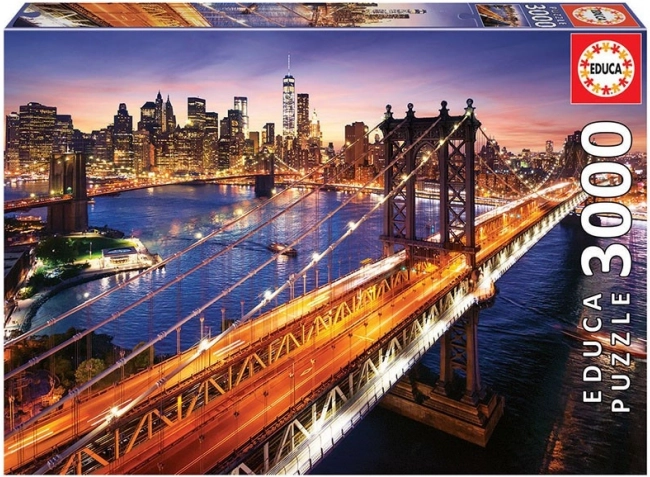 EDUCA Puzzle Manhattani Alkonyat 3000 darabos