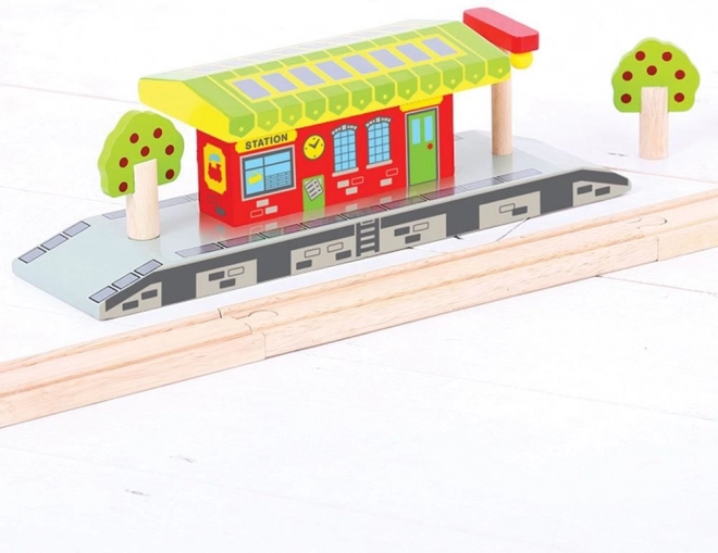 Bigjigs Rail vidéki vasútállomás