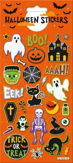 Halloween matricák narancssárga