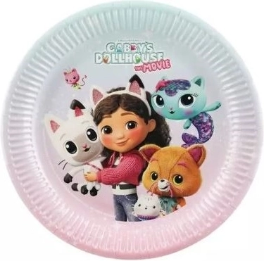 Papírtányérok Gabi cicaháza 23 cm (6 db)