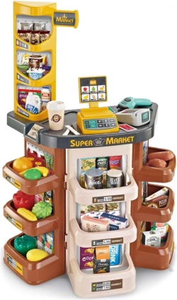 Gyermek szupermarket fény- és hangeffektekkel 53 × 34 × 79 cm