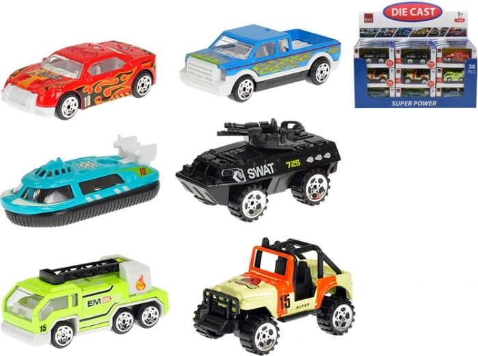 Fém kisautó 7 cm 1:64 szabadonfutással