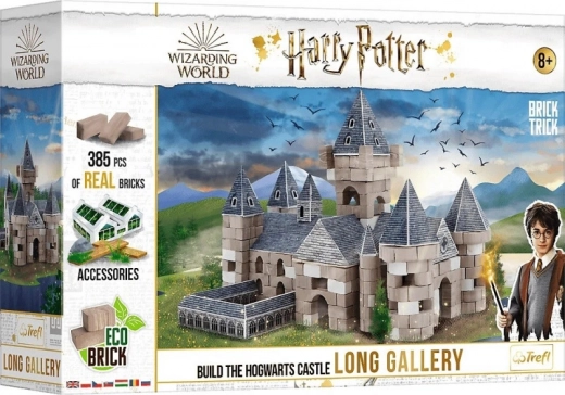 TREFL Brick Trick Harry Potter Hosszú Galéria XL építőkészlet valódi téglákból (385 darab)