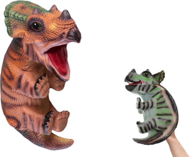 Kesztyűbáb dinoszaurusz – kölyök 42 cm, 2 szín