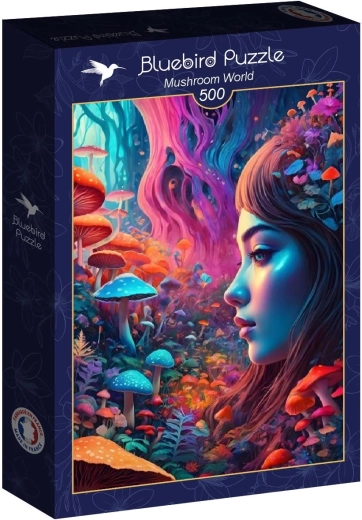 Puzzle Gombácskák világa 500 darabos BLUEBIRD