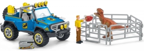 schleich dinosaurs terepjáró kifutóval dinoszauruszhoz
