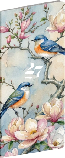 Notique zsebnaptár Madárkák 2027 (havi) 8 × 18 cm