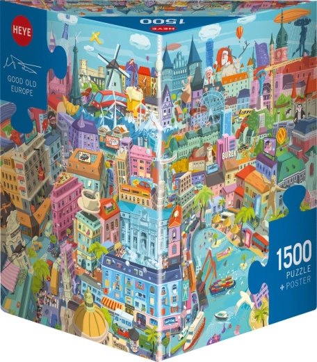 Heye puzzle Régi szép Európa, 1500 darabos