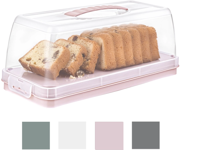 Hobby Life Elegant téglalap alakú tortadoboz fedéllel és fogantyúval