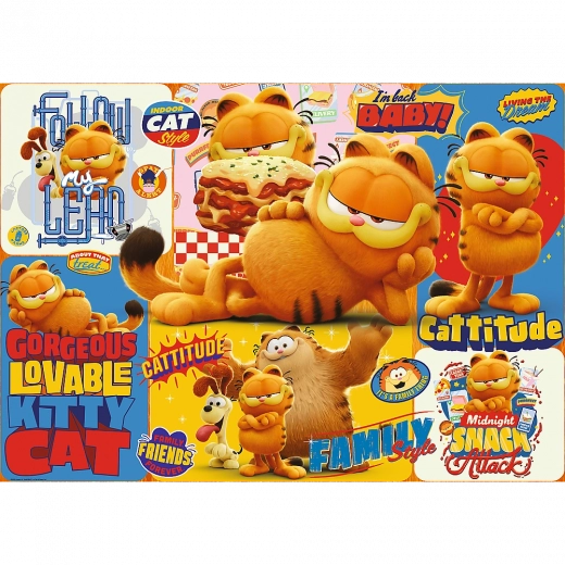 1000 darabos Garfield puzzle – kaland (Trefl)