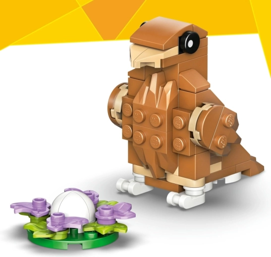 Madár fészeknél tojással a történetmesélős játékhoz