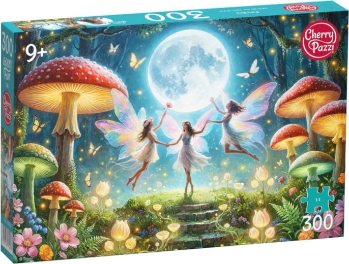 Cherry Pazzi puzzle Tündérek a légyölő galócák között, 300 darabos
