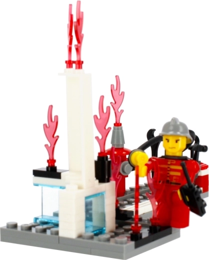 Játékélmény tűzoltó minifigurával