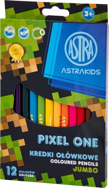 ASTRA Pixel One jumbo színes ceruzák 12 db