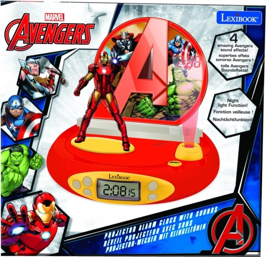 Avengers Iron Man 3D ébresztőóra projektorral