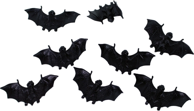 Dekoratív műanyag denevérek Halloween-ra
