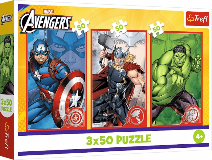 Puzzle 3x50 Disney Marvel The Avengers – a te hősöd