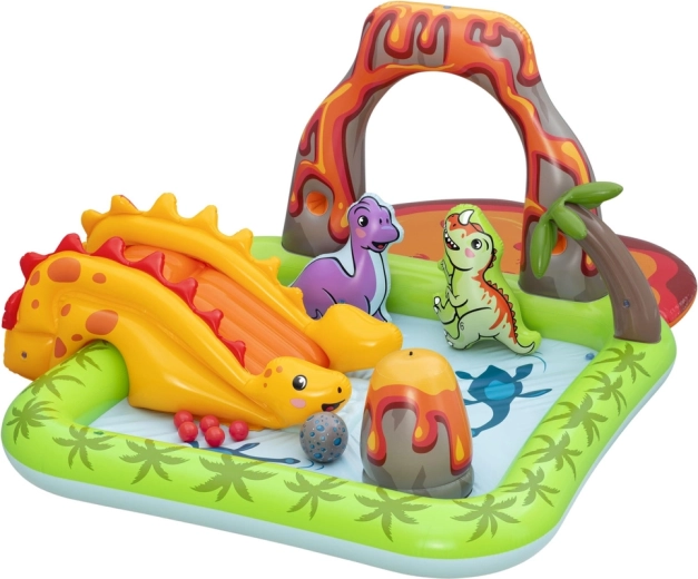 Dinoszauruszos vízi világ csúszdával