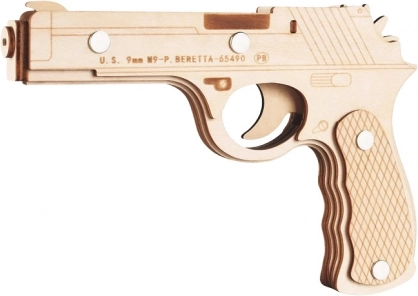 Fa 3D puzzle pisztoly Beretta M9