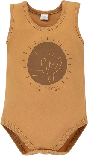 Pinokio Free Soul sárga baba body, 86-os méret