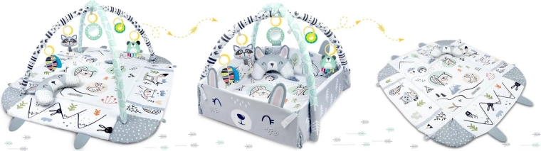 3 az 1-ben: nyitott alátét, fészek és játszósarok