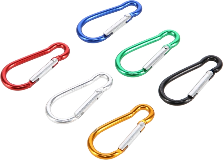 NILS Camp alumínium karabiner készlet, 6 db