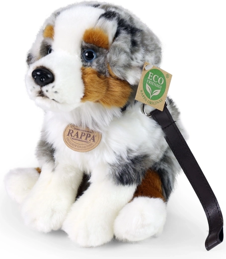 RAPPA ECO-FRIENDLY ülő ausztrál juhászkutya plüssfigura, 27 cm
