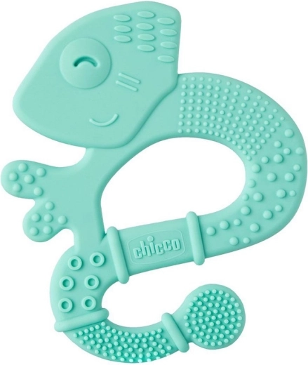 Chicco Super Soft szilikon rágóka kaméleon kék 2 hó+
