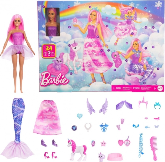 barbie fantáziavilág adventi naptár 2025