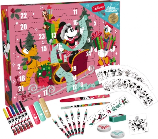 Adventi naptár DISNEY MINNIE – kreatív írószerkészlet