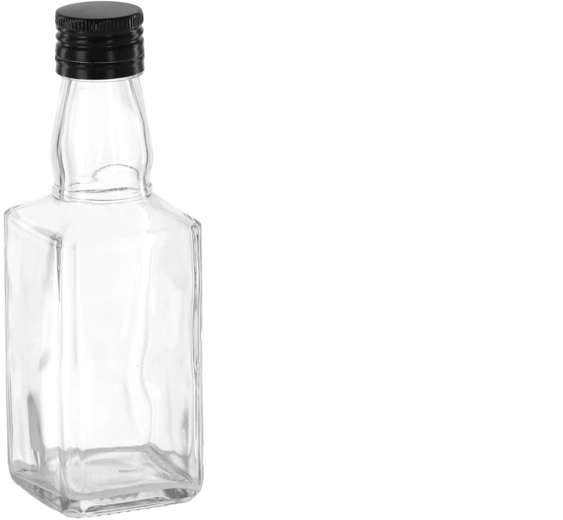 Whiskys üveg 200 ml fém csavaros záróval 28 mm