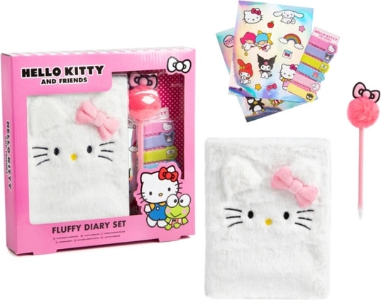 Hello Kitty plüss napló kiegészítő szettel