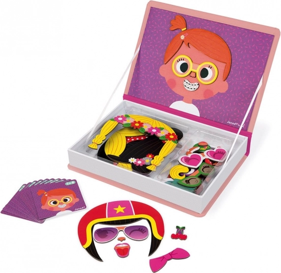 Magnetibook Szórakoztató arcok lányoknak