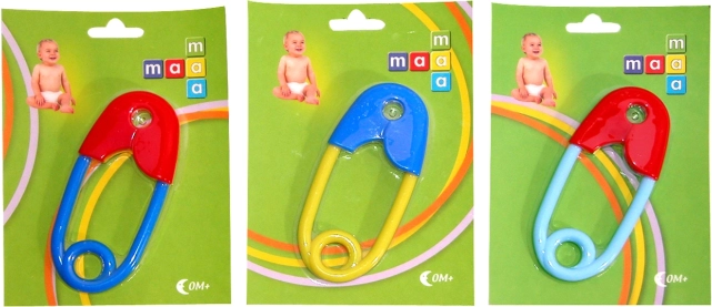Csörgő biztosítótű babáknak