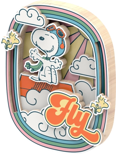 Színes, többrétegű 3D dekoráció