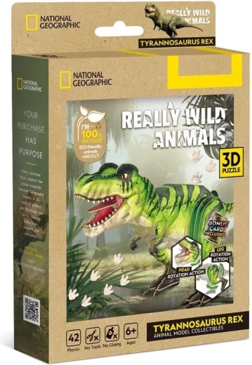 CubicFun 3D puzzle National Geographic Tyrannosaurus rex, 42 darab