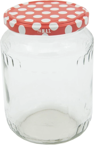 720 ml TWIST 82 befőttes üveg pöttyös tetővel, 8 db