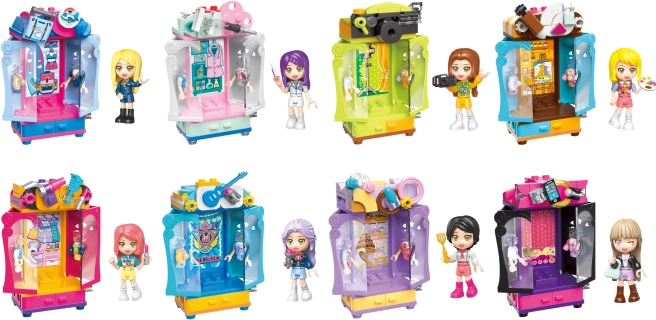 Qman UNA Series – ruhásszekrény minifigurával (1 db építőkészlet)