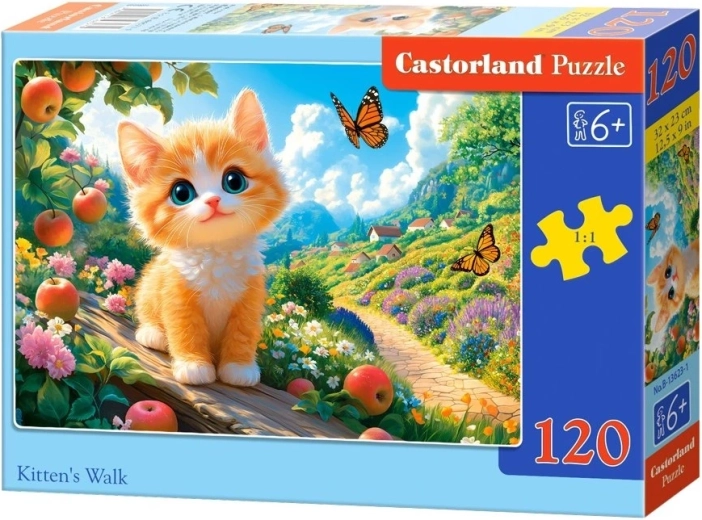 Castorland puzzle Kiscica sétán (120 darab)