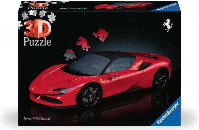 3D puzzle Ferrari SF90 Stradale a Ravensburgertől, 108 darab