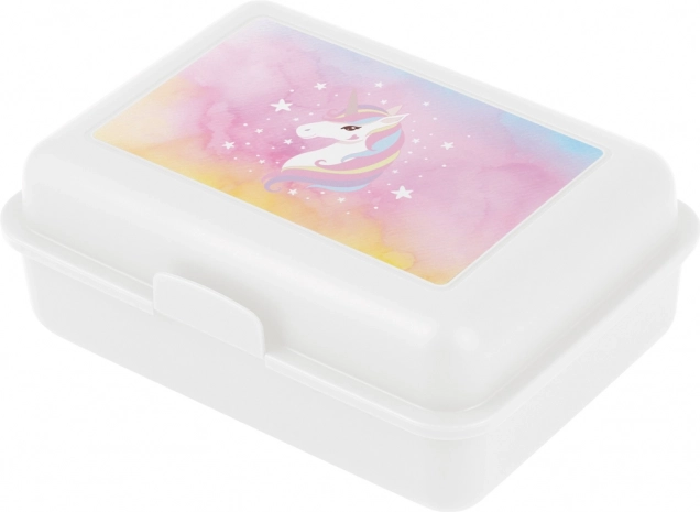 Uzsonnás doboz Rainbow Unicorn mintával