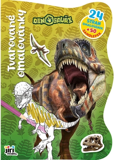 Formára vágott dinoszauruszos színező - 1 db